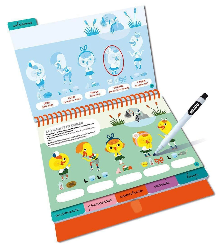 25 Enquêtes Dans Les Contes - Cahier De Jeux Effaçable Enfant 3 Ans Et + – Image 2