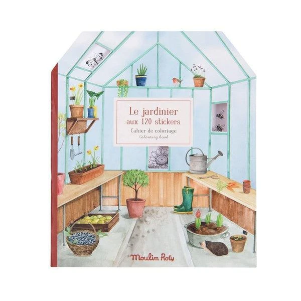 Moulin Roty Cahier De Coloriage Et Gommettes Le Jardinier - Loisir Créatif Enfant 6 Ans Et +
