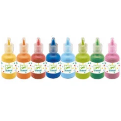 Djeco 8 Bouteilles De Gouache - Peinture Enfant 3 Ans Et +