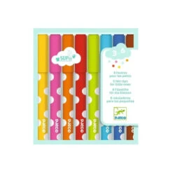 Djeco 8 Gros Feutres Lavables - Feutres Enfant 3 Ans Et +