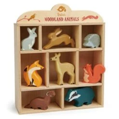 Tender Leaf Coffret Animaux De La Forêt - 8 Figurines En Bois