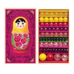 Boîte De Billes Matriochka Katerina Rose