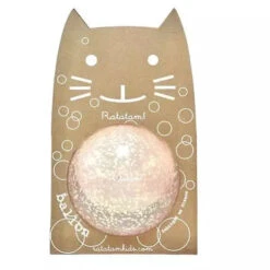 Ballon Transparent à Paillettes Roses Diam. 15cm