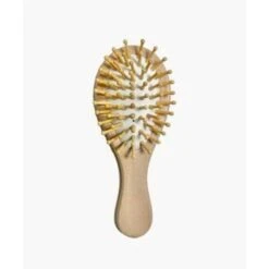 Brosse à Cheveux En Bois Naturel - Accessoire Pour Poupée