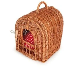 Petit Panier De Transport Pour Peluche Chat Et Chien En Osier