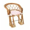 Chaise Pour Vélo Avec Coussin Rose - Accessoire Pour Poupée Et Poupon