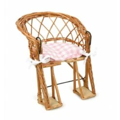 Chaise Pour Vélo Avec Coussin Rose - Accessoire Pour Poupée Et Poupon