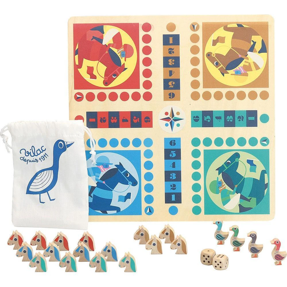 Vilac Coffret De Jeux De Société En Bois - Dada-Oie - Illustré Par Ingela P.Arrhenius – Image 3