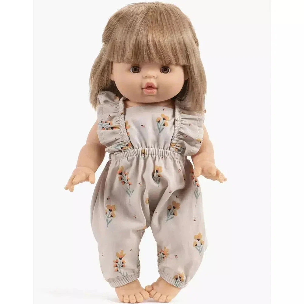 Combinaison Maya En Coton Motif Fleurs Fluos - Vêtement Pour Poupée Et Poupon
