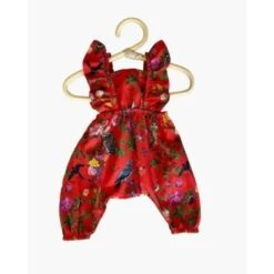 Combinaison Maya En Coton Motif Le Royaume Des Oiseaux - Collab Nathalie Lété - Vêtement Pour Poupée Et Poupon