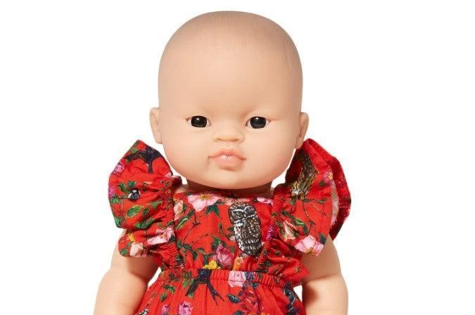 Combinaison Maya En Coton Motif Le Royaume Des Oiseaux - Collab Nathalie Lété - Vêtement Pour Poupée Et Poupon – Image 2