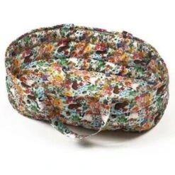 Couffin Gordis Et Son Oreiller Pour Poupée Et Poupon - Motif Les Lapins - Collab Nathalie Lété