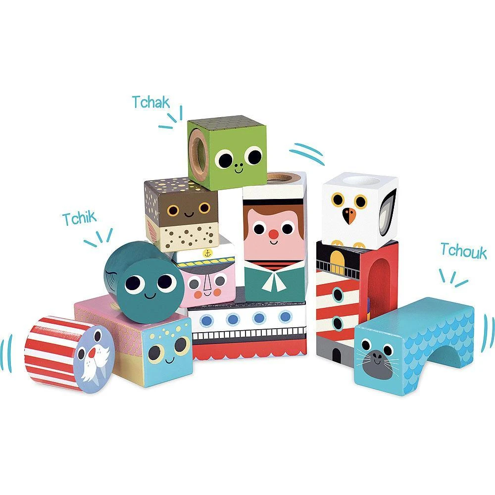 Vilac Cubes Sonores De La Mer - Illustrés Par Ingela P. Arrhenius