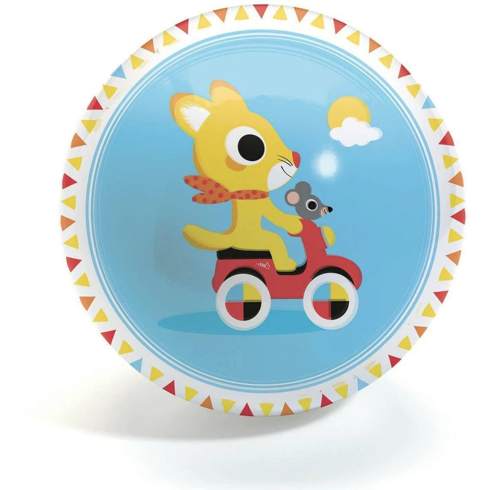 Djeco Cute Race Ball - Petit Ballon Diam. 12cm
