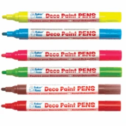 6 Feutres Pour Décorations: Bois, Porcelaine, Verre Et Plastique - Enfant 6 Ans Et +