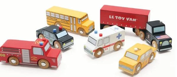 Le Toy Van Set De Voitures New York - 6 Véhicules En Bois – Image 3