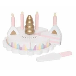 JaBaDaBaDo Gâteau Licorne à Découper - Dinette En Bois