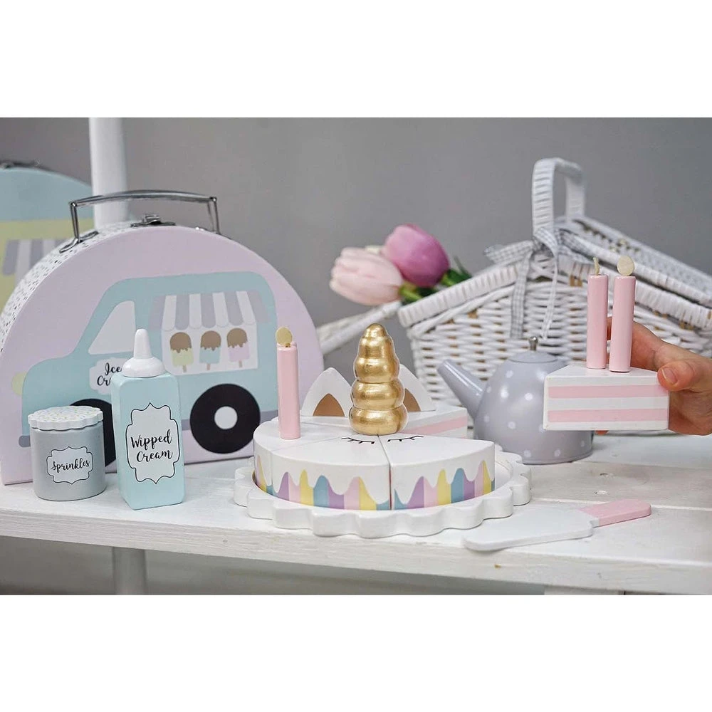 JaBaDaBaDo Gâteau Licorne à Découper - Dinette En Bois – Image 3