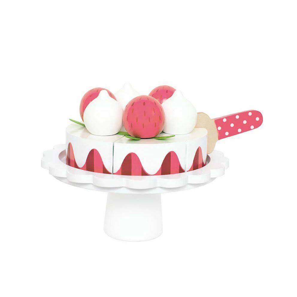 JaBaDaBaDo Gâteau à La Fraise à Découper - Dinette En Bois