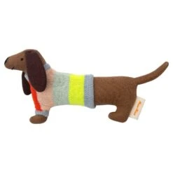 Meri-Meri Hochet Chien Saucisse Teckel En Coton Bio