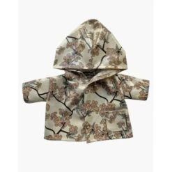 Imperméable Clotaire En Coton Enduit Motif Sakura - Vêtement Pour Poupée Et Poupon