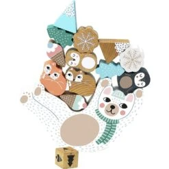 Vilac Jeu D'équilibre En Bois Eddy Bear - Illustré Par Michelle Carlslund