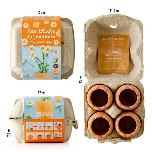 Kit De Jardinage - Les œufs Du Jardinier - Radis Et Capucine – Image 6