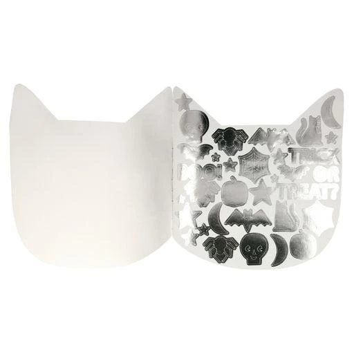 Meri-Meri Cahier De Dessin Et Gommettes - Chat Halloween - Loisir Créatif Enfant 3 Ans Et + – Image 2