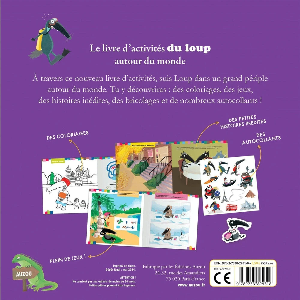 Le Livre D'activité Du Loup Autour Du Monde - Cahier D'activités Enfant 3 Ans Et + – Image 2