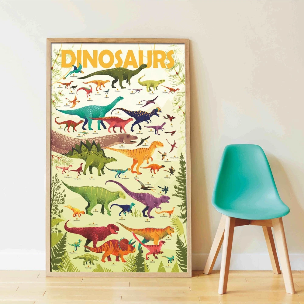 Les Dinosaures - Poster De Gommettes Enfant 5 Ă 12 Ans