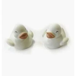 Lot De 2 Petits Canards De Bain Sonores Mrs Ertha - Accessoire Pour Poupée Et Poupon
