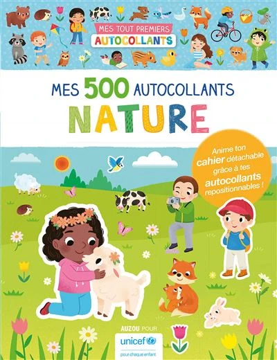 Mes Tout Premiers Autocollants - Nature - Cahier De Gommettes Enfant 3 Ans Et +