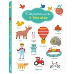 Mes Premiers Mots à écouter - Livre Sonore éducatif Bébé 1 An Et +