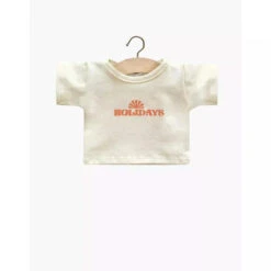 T-shirt écru Holidays - Vêtement Pour Poupée Et Poupon