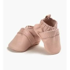 Mini Slippers En Cuir Rose Molokaï - Accessoire Pour Poupée Et Poupon