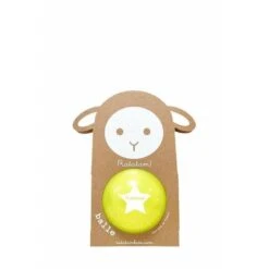 Petit Ballon Jaune Pailleté Diam. 10cm