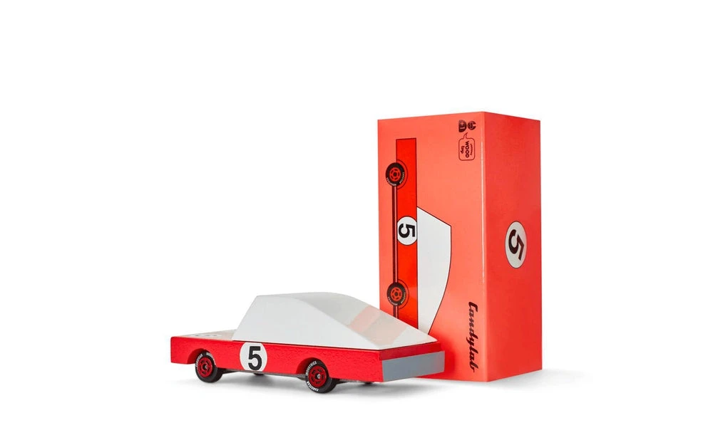 Candycar Rouge Racer - Petite Voiture En Bois – Image 2