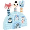 Jouet En Bois Et Ses Figurines à Faire Sauter - Pop-up Iceland - Illustré Par Michelle Carlslund - Vilac