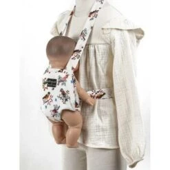 Porte-bébé Pour Poupée Et Poupon - Motif Little Birds - Collab Nathalie Lété