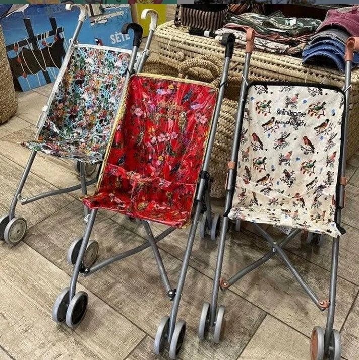 Poussette Pour Poupée Et Poupon - Motif Les Lapins - Collab Nathalie Lété – Image 2