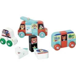 Vilac Véhicules En Bois à Assembler - Rigol'auto - Illustré Par Ingela P.Arrhenius