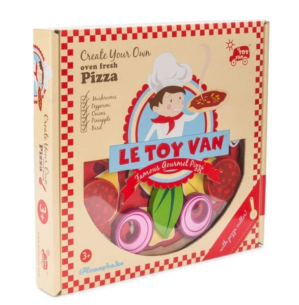 Le Toy Van Pizza à Découper - Dinette En Bois écologique – Image 3