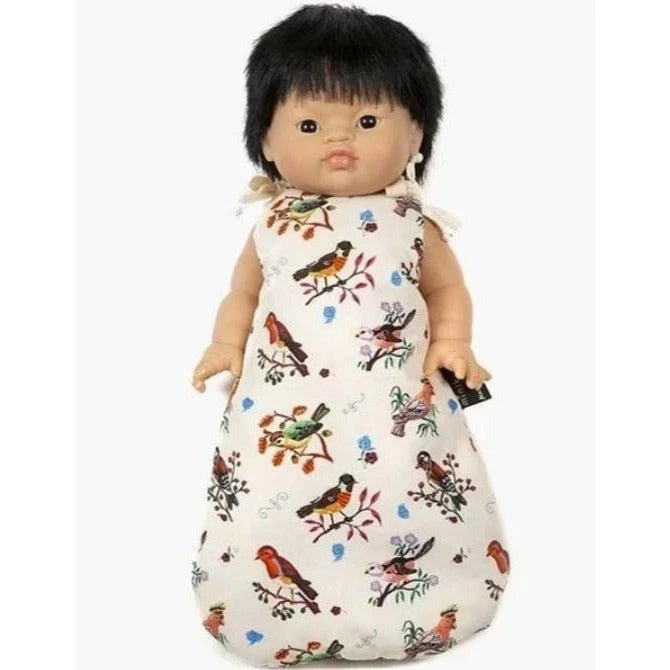 Turbulette Pour Poupée Et Poupon - Motif Little Birds - Collab Nathalie Lété