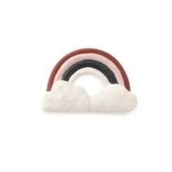 Moulin Roty Anneau De Dentition En Caoutchouc Naturel - Arc En Ciel - Après La Pluie