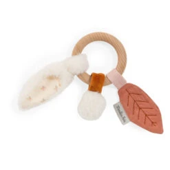 Moulin Roty Anneau-hochet En Bois - Lapin - Après La Pluie