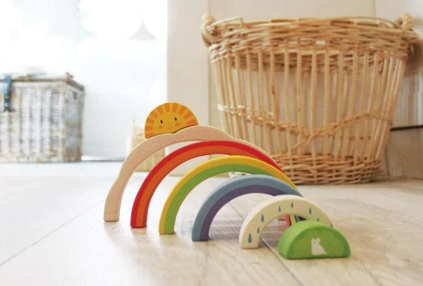 Tender Leaf Arc-en-ciel - Jouet D'éveil En Bois Bébé 18 Mois Et + – Image 3