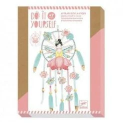 Djeco Coffret DIY- Attrape Rêve Fée Lotus - Coffret Loisir Créatif Enfant 7 Ans Et +