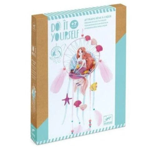 Djeco Coffret DIY - Attrape Rêve Douce Sirène - Coffret Loisir Créatif Enfant 7 Ans Et +
