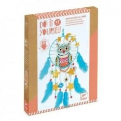 Djeco Coffret DIY- Attrape Rêve Golden Chouette - Coffret Loisir Créatif Enfant Enfant 7 Ans Et +