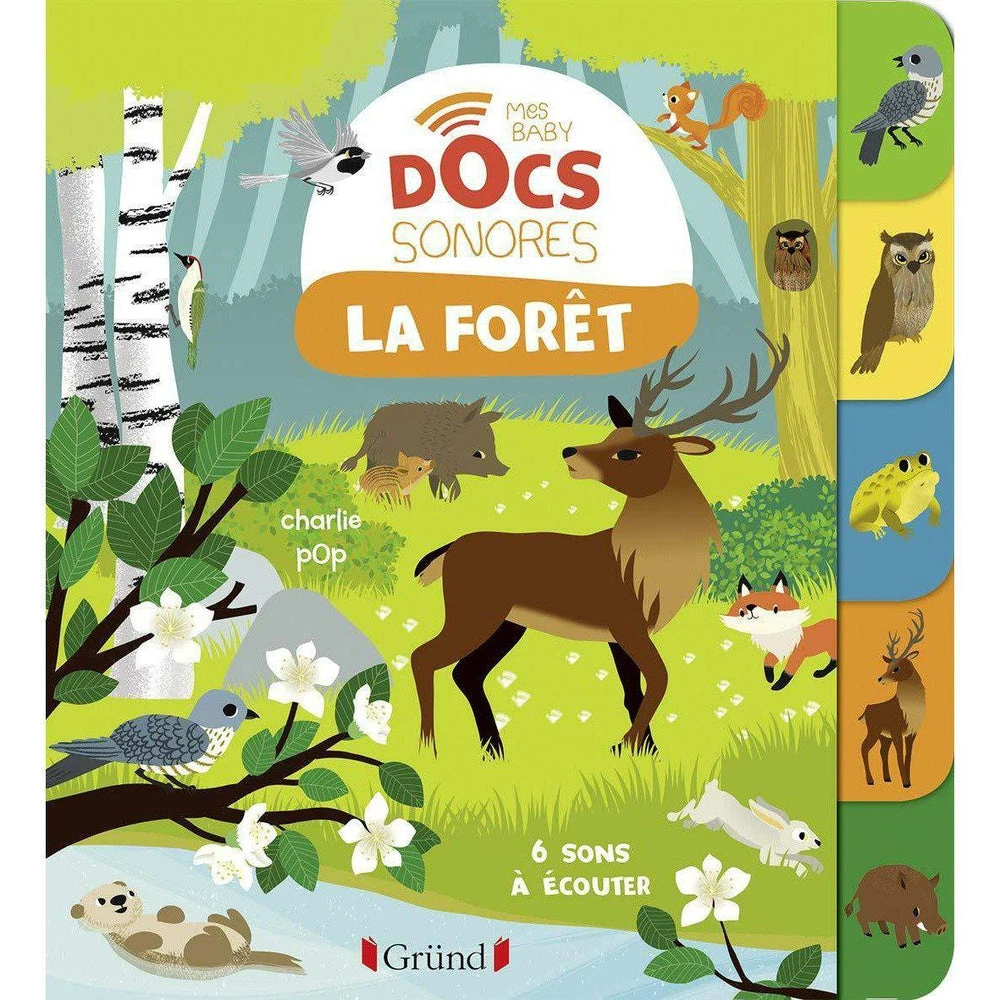 Mes Baby Docs Sonores La Forêt - Livre Documentaire Sonore Bébé 6 Mois Et +